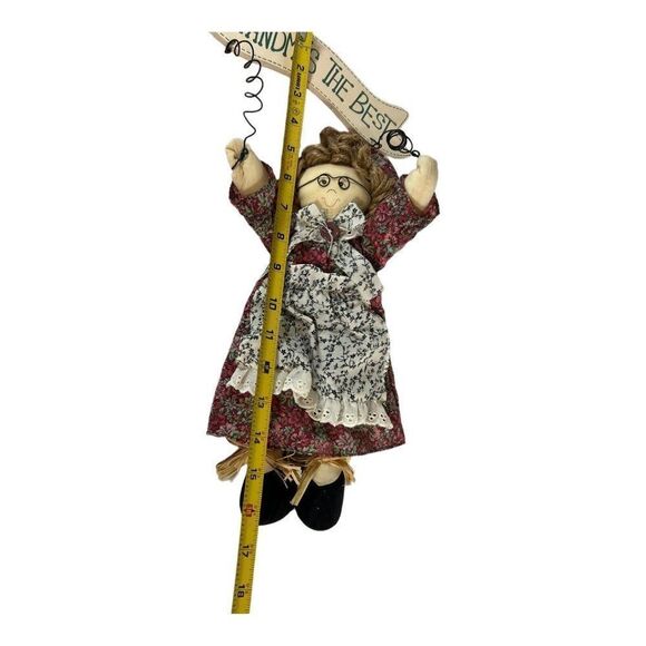 Main Joy Limited Doll Grandma’s The Best Hanging Apron Floral Dress And Apron - Picture 5 of 6